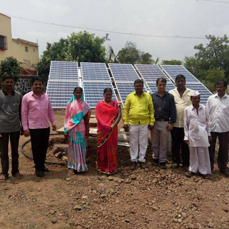 1 Hp Solar pump at Chakan Thakur Pimpri, Pune ( Maharashtra)