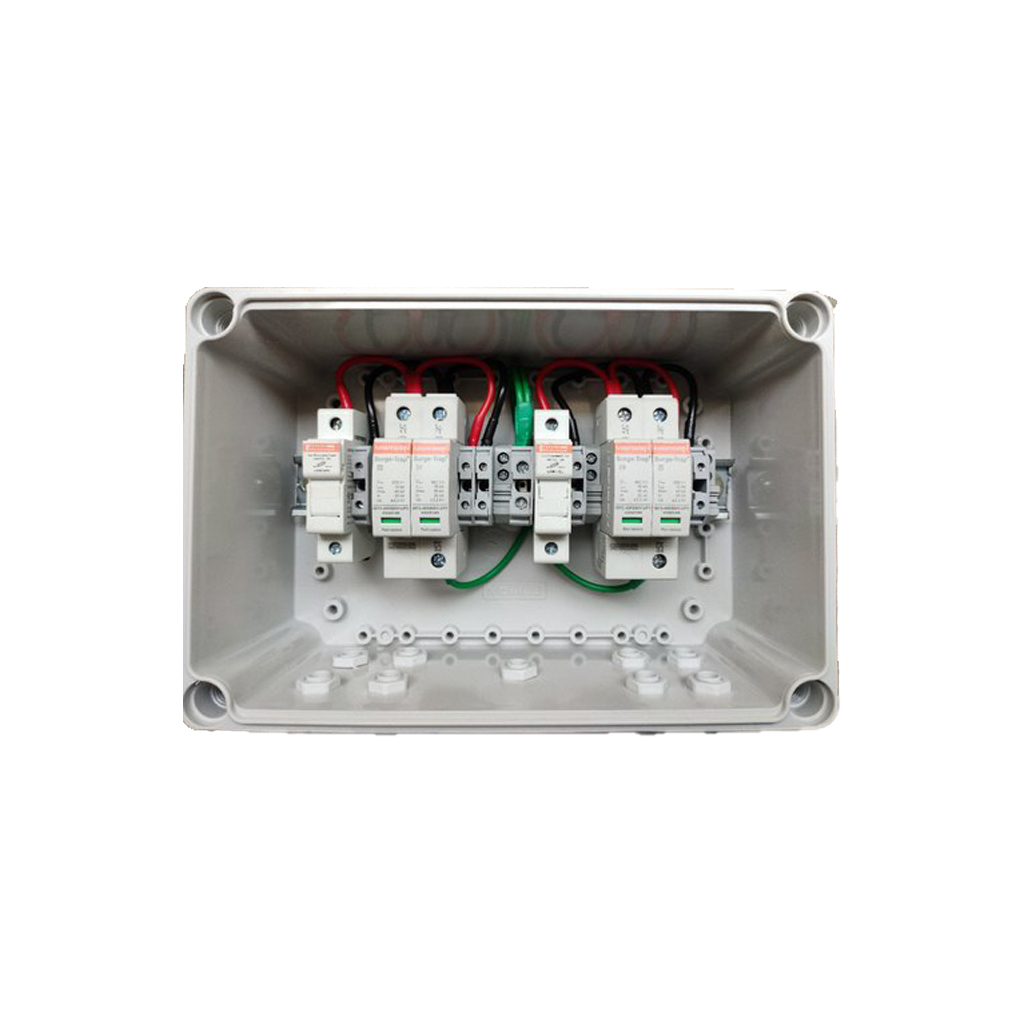 Solar DC Distribution Box (DCDB) 2 in 2 out with 1 SPD(600 V)