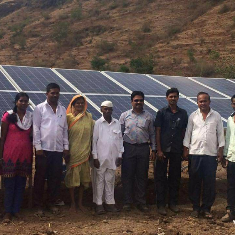5 HP solar pump at Akola, Sangamner, Pune ( Maharashtra)
