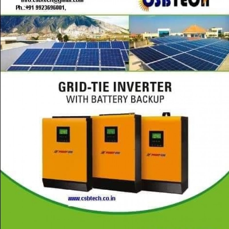 Solar Hybrid Inverter( Grid Tie with battery back up)