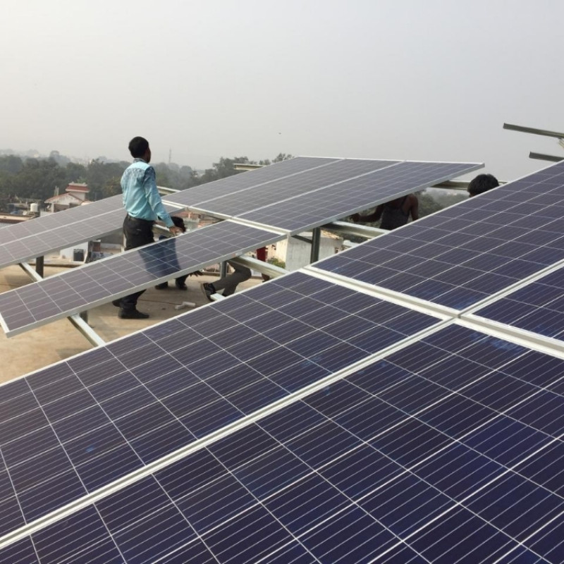 10 KW solar power plant with netmetering in agra