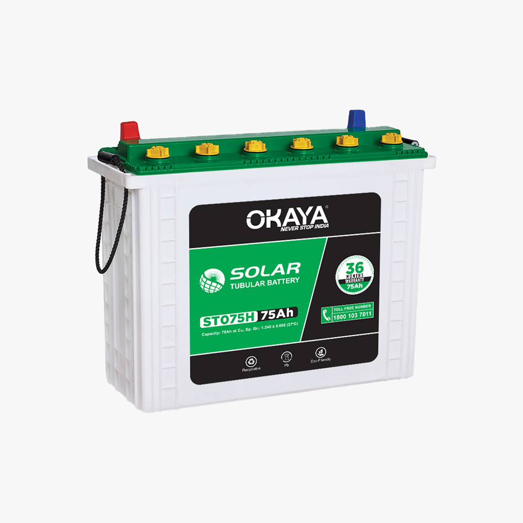 Okaya ST075H 75 Ah Solar Battery 36 Months Warranty