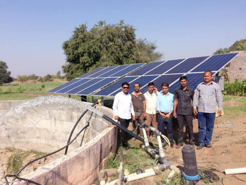 5 HP Solar Pump, At Wangi District - Usmanabad.