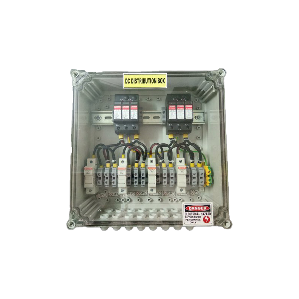DC Distribution Box 4 IN 4 OUT with 4 SPD -DCDB