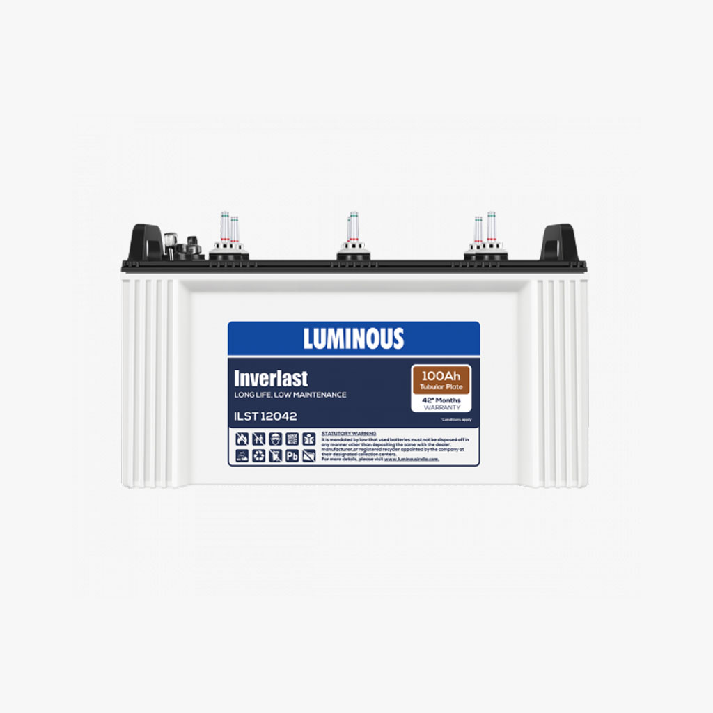 LUMINOUS 100Ah 12VOLT TUBULAR BATTERY