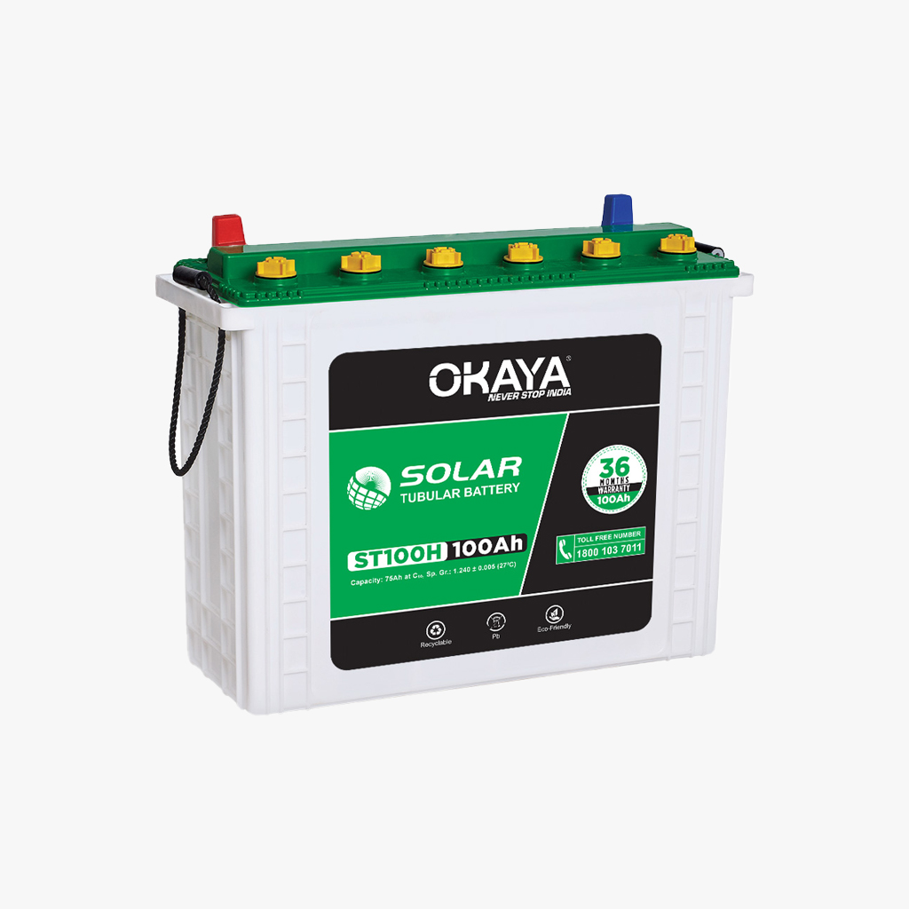 Okaya ST100H 100 Ah Solar Battery 36 Months Warranty