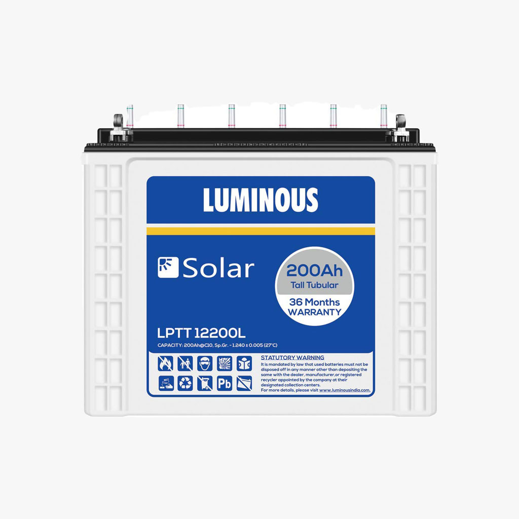 LUMINOUS 200Ah 12VOLT TUBULAR BATTERY