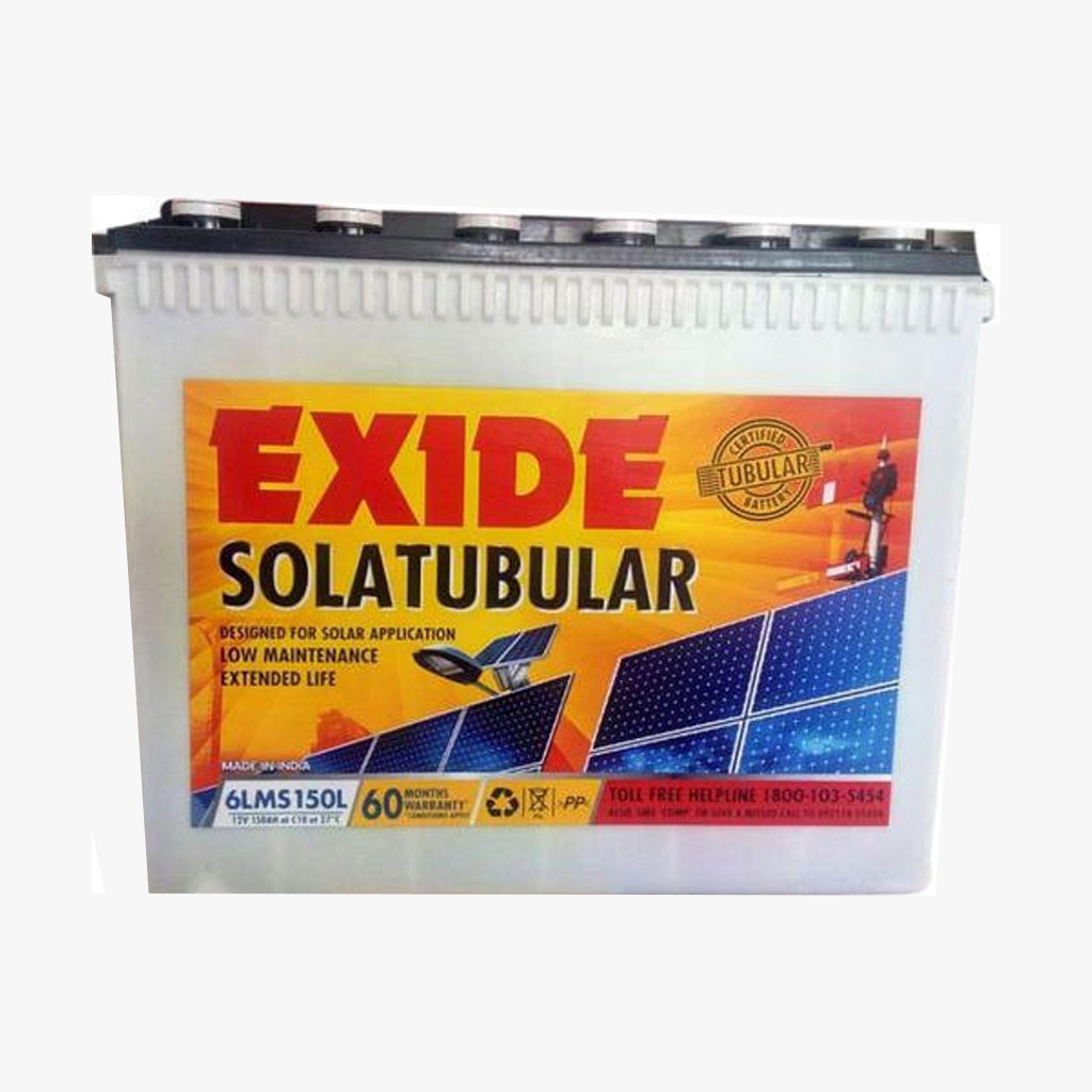 Exide 150Ah Solar Battery with 5 Year Warranty