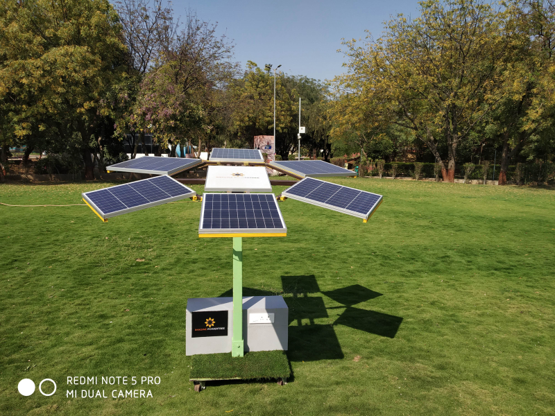 10kwatt solar tree  with ev charger station