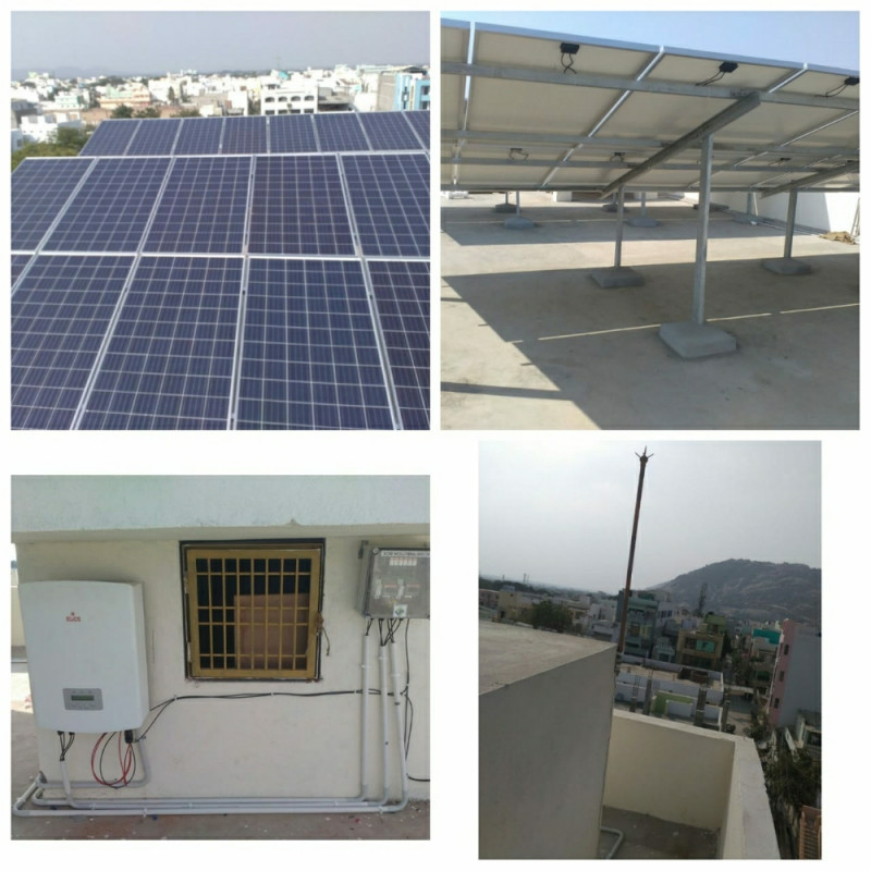 10KWp rooftop power plant.