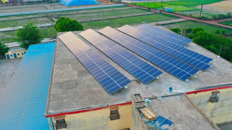 100 KWp,Cold Storage,Industrial,On-Grid Solar Power Plant with Net-Metering 