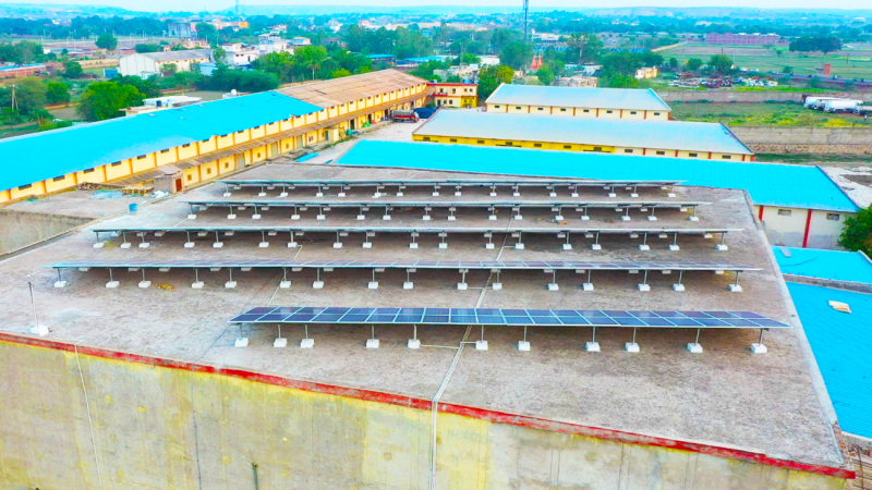 100 KWp,Cold Storage,Industrial,On-Grid Solar Power Plant with Net-Metering 