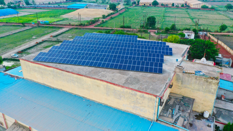 100 KWp,Cold Storage,Industrial,On-Grid Solar Power Plant with Net-Metering 